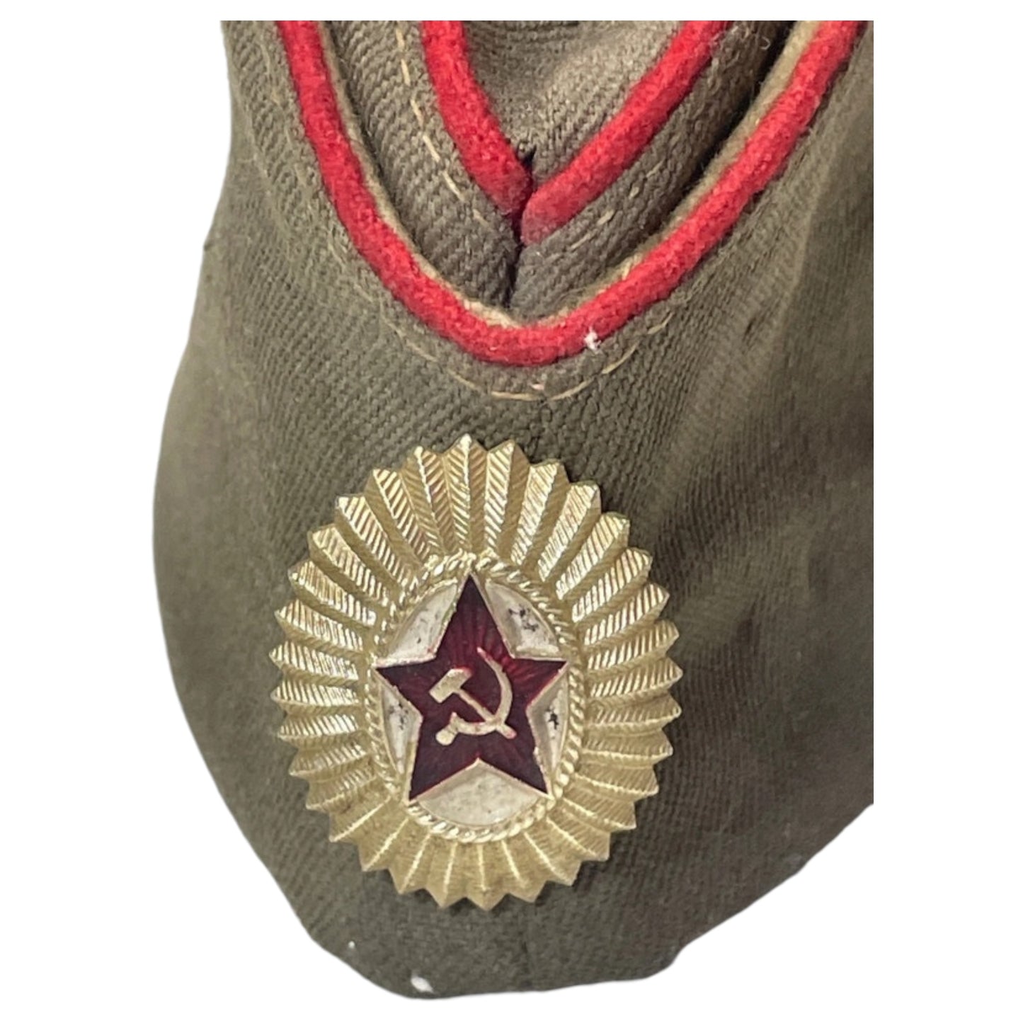 Bivaque Militar URSS Vintage 1992 - Chapéu Militar com Medalha da Letônia Soviética, Patch Exército Russo