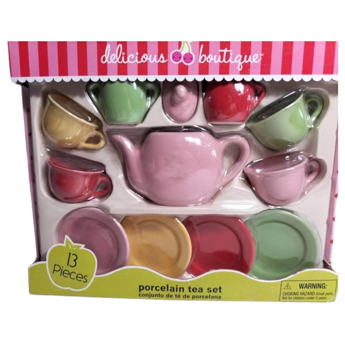 Conjunto de Chá Miniatura – Porcelana 13 Peças by Delicious Boutique – Estilo Casa de Bonecas