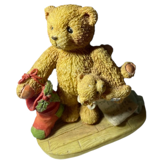 Estatueta Vintage Cherished Teddies Jacob “Wishing for Love” – 1992 Natal