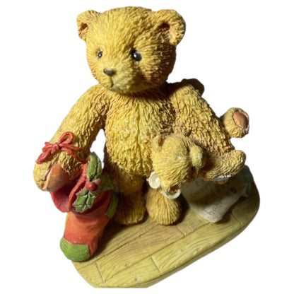 Estatueta Vintage Cherished Teddies Jacob “Wishing for Love” – 1992 Natal