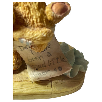 Estatueta Vintage Cherished Teddies Jacob “Wishing for Love” – 1992 Natal