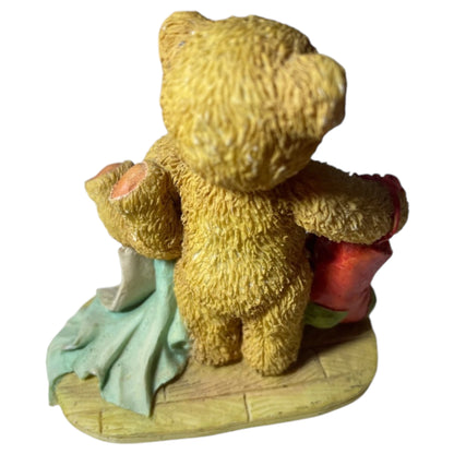 Estatueta Vintage Cherished Teddies Jacob “Wishing for Love” – 1992 Natal