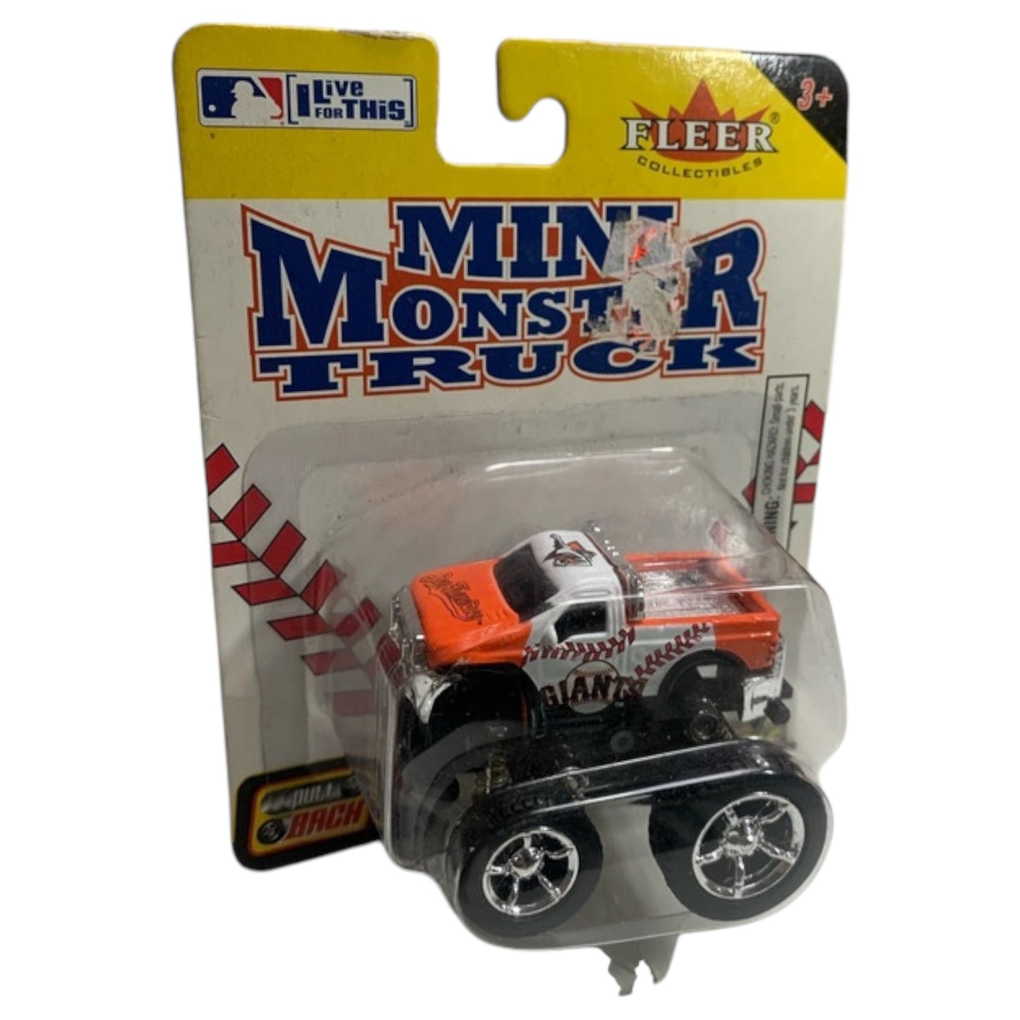 Mini Caminhonete Monster Truck Fleer MLB 2005 - San Francisco Giants, Pull Back, Lacrado, Colecionável