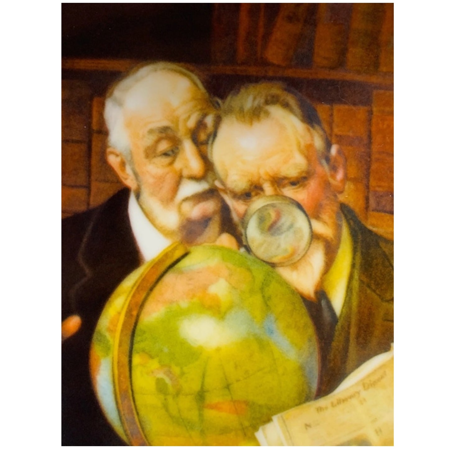 Prato Vintage Norman Rockwell Newfound Worlds - Edição Limitada Edwin M. Kowles 1989