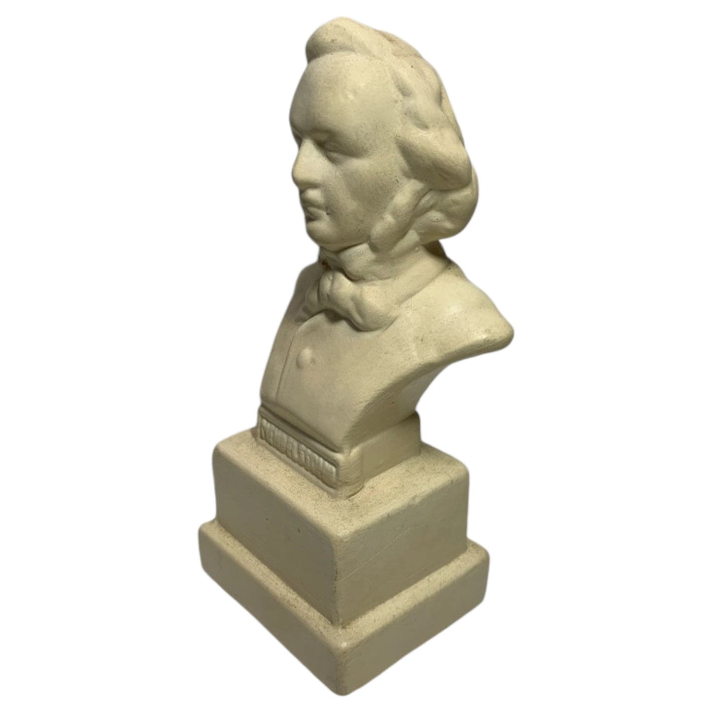 Busto de estatuilla de cerámica vintage de Felix Mendelssohn compositor de música clásica - Alemania