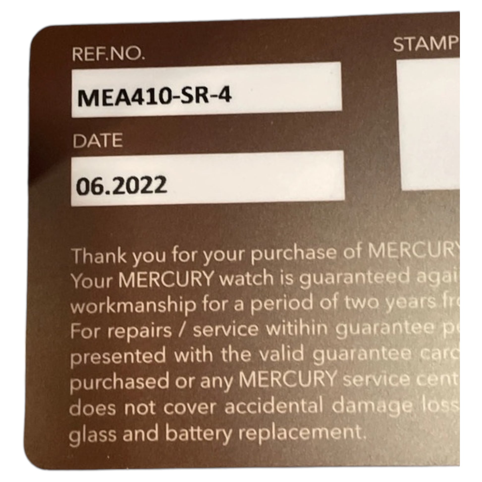 Relógio Mercury MEA410-SR-4 Automático Swiss - Castanho Escovado, 42 mm - Madame Surtô Vintage Shop