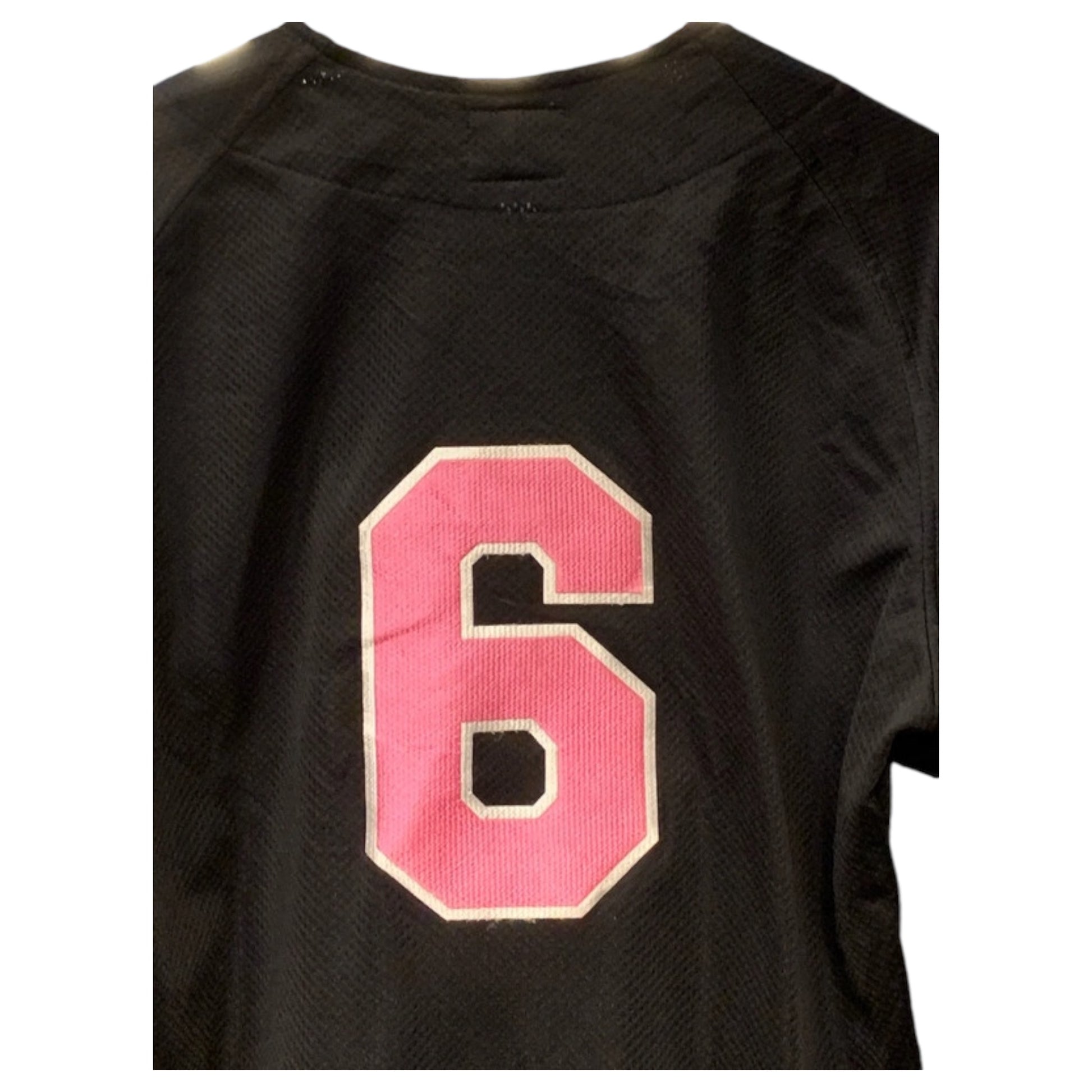 T-Shirt Jersey de Baseball Feminina Freestyle – Ignio #6 Preta - Madame Surtô Vintage Shop