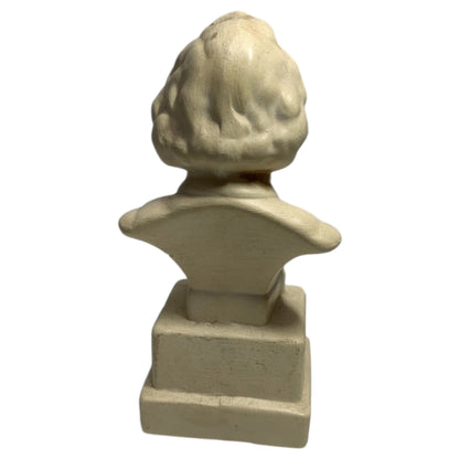 Busto de estatuilla de cerámica vintage de Felix Mendelssohn compositor de música clásica - Alemania