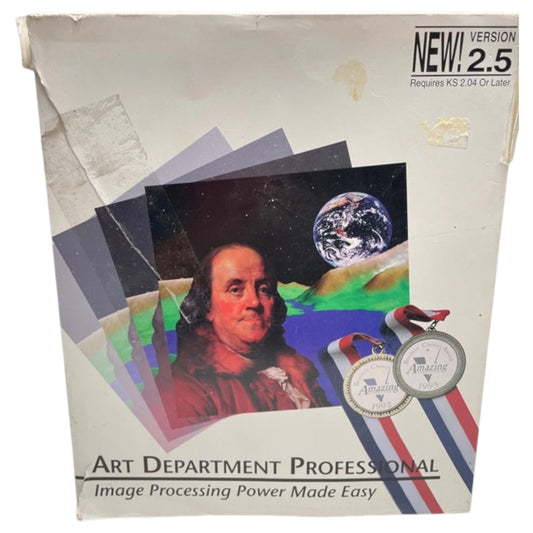 Vintage 1992 Art Department Professional Image Processing Power Easy - Kit Completo com 6 Disquetes