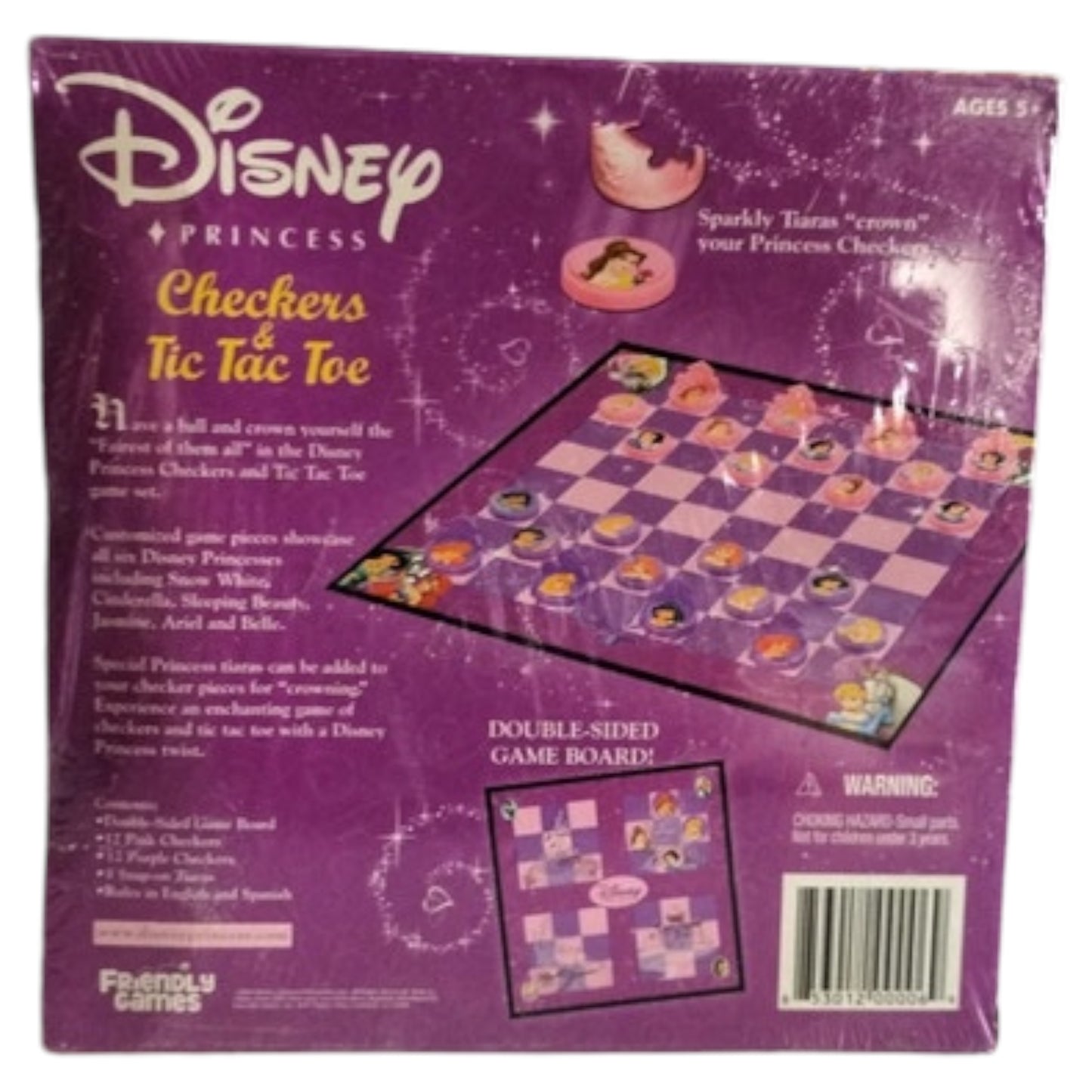 Jogo Disney Princess Checkers & Tic Tac Toe – Selado