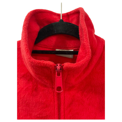 Colete de Inverno Columbia – Vermelho Vibrante, Tamanho M, Gola Alta, Impermeável e Quente - Madame Surtô Vintage Shop