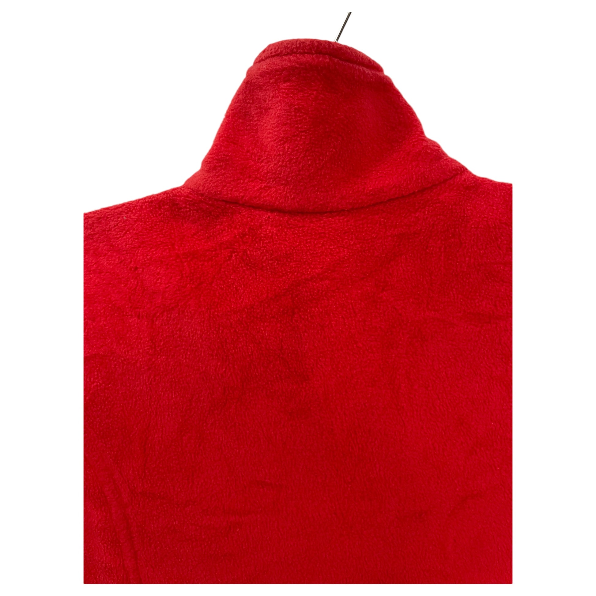 Colete de Inverno Columbia – Vermelho Vibrante, Tamanho M, Gola Alta, Impermeável e Quente - Madame Surtô Vintage Shop