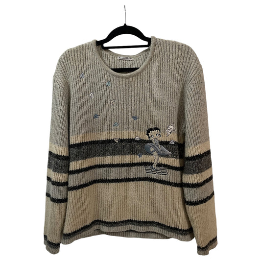 Sweater Vintage Betty Boop - Cinza e Preto, Avenue of the Stars, Décadas de 80 / 90 - Madame Surtô Vintage Shop