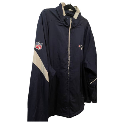 Casaco Masculino NFL New England Patriots – Azul marinho, Reebok, Tamanho 2XL, Logo NFL - Madame Surtô Vintage Shop