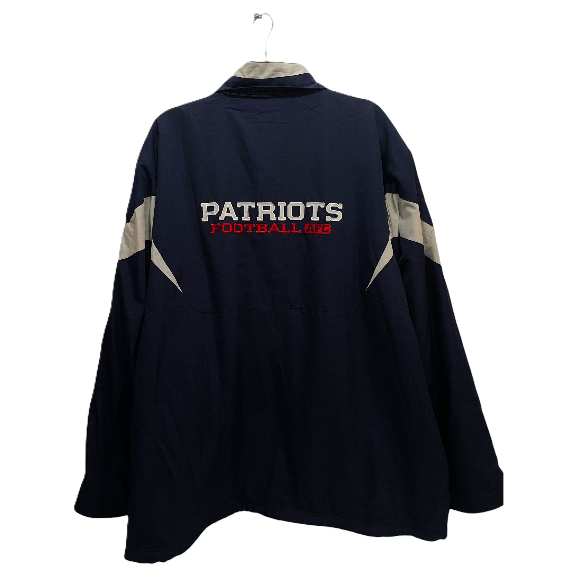 Casaco Masculino NFL New England Patriots – Azul marinho, Reebok, Tamanho 2XL, Logo NFL - Madame Surtô Vintage Shop