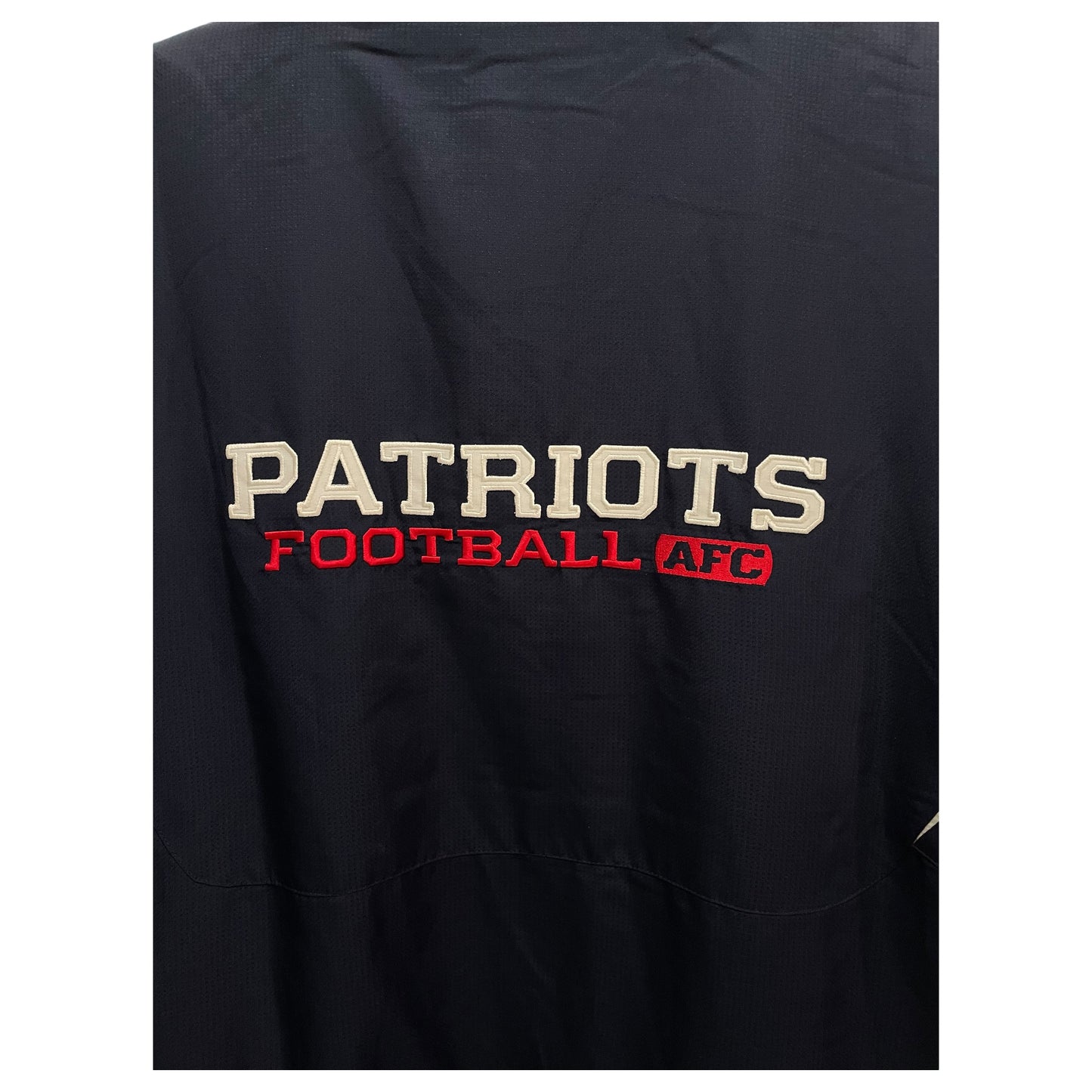 Casaco Masculino NFL New England Patriots – Azul marinho, Reebok, Tamanho 2XL, Logo NFL - Madame Surtô Vintage Shop