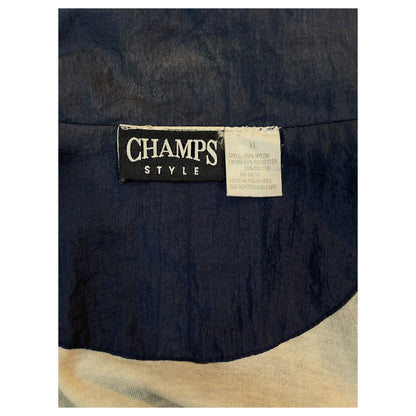 Casaco Desportivo Champs Style – Isle of Capri Casino, Preto e Vermelho, Corta-vento - Madame Surtô Vintage Shop