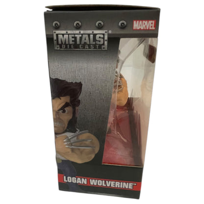 Exclusif LootCrate : figurine moulée sous pression Metals X-Men Logan Wolverine | Poupée neuve dans sa boîte d'origine