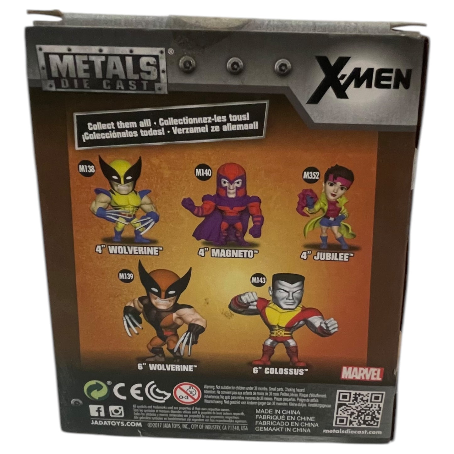 Exclusif LootCrate : figurine moulée sous pression Metals X-Men Logan Wolverine | Poupée neuve dans sa boîte d'origine