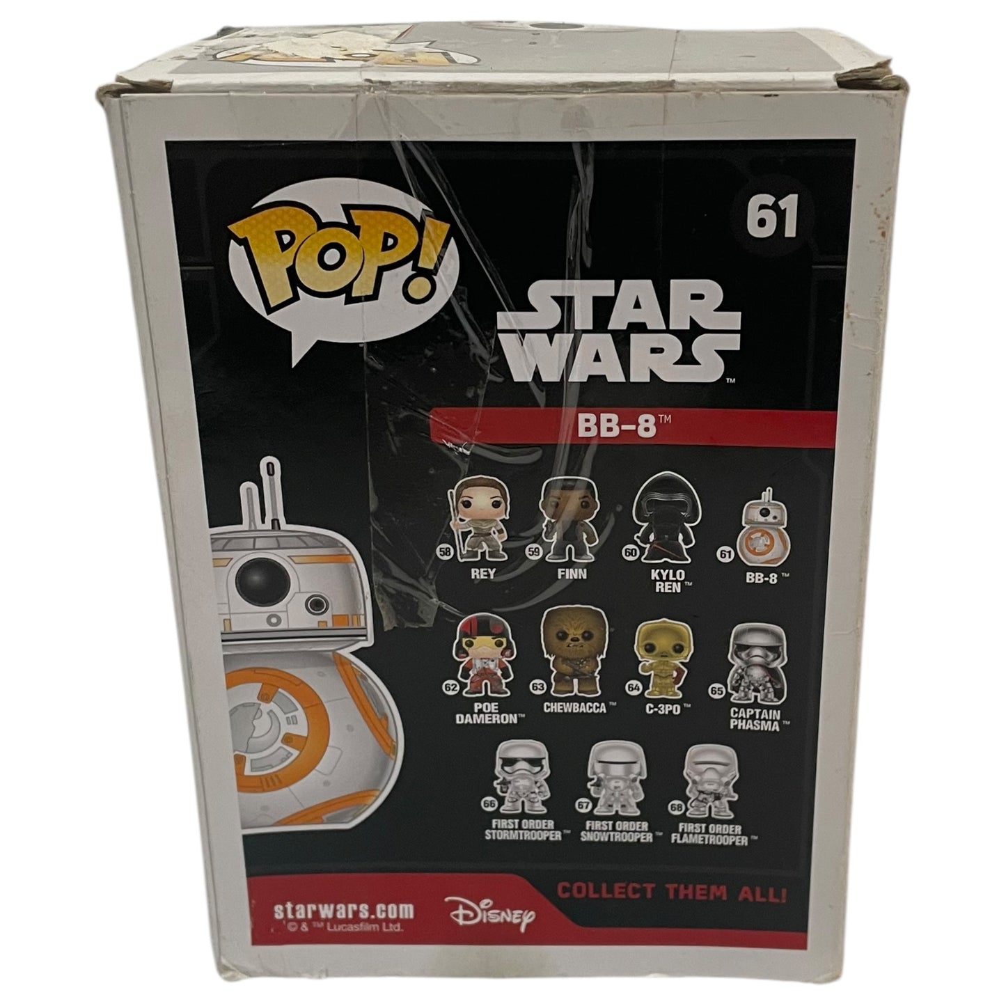 Figurine Funko Pop! Star Wars #61 BB-8 Le Réveil de la Force | Figurine à tête branlante