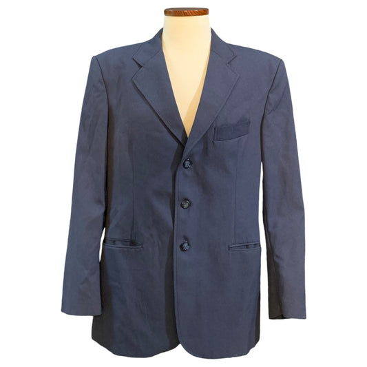 Blazer Vintage Formal Alfaiataria Francês Elegante – Azul Marinho - Madame Surtô Vintage Shop