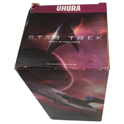 Coupe en verre Star Trek Uhura &amp; Enterprise 2008 - Édition limitée, neuve dans sa boîte d'origine