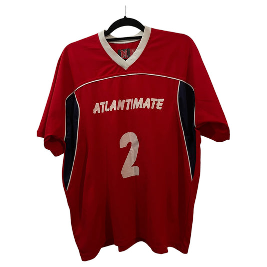 Camisetas de Futebol Atlantimate #2 e #7 (Vermelha e Branca) Anos 2000 Y2K - Madame Surtô Vintage Shop