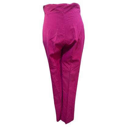 Pantalon taille haute violet à pattes d'éléphant des années 1970 – Élégance sur mesure vintage 