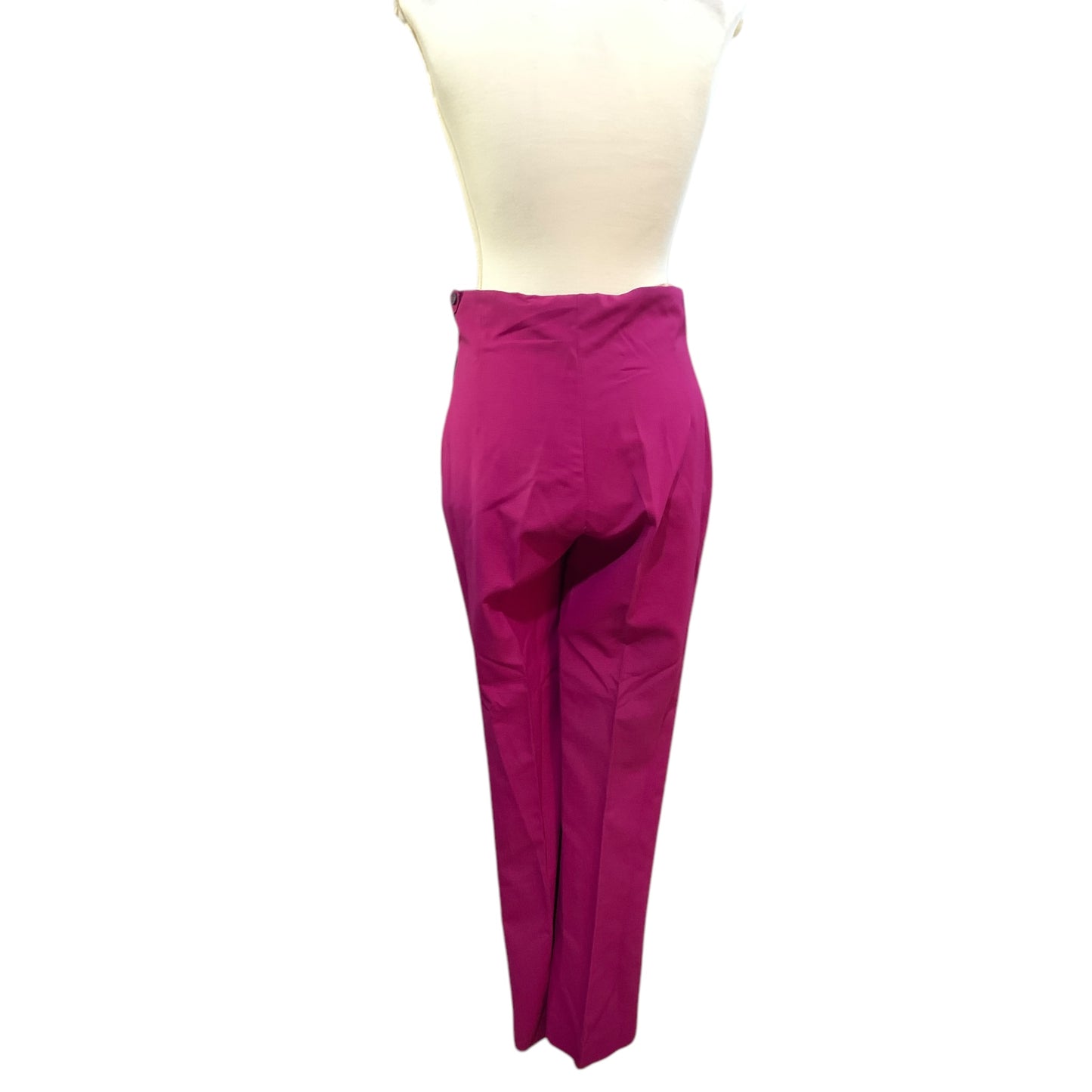 Pantalon taille haute violet à pattes d'éléphant des années 1970 – Élégance sur mesure vintage 