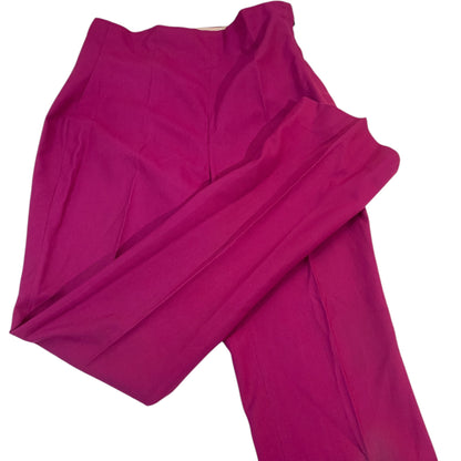 Pantalon taille haute violet à pattes d'éléphant des années 1970 – Élégance sur mesure vintage 