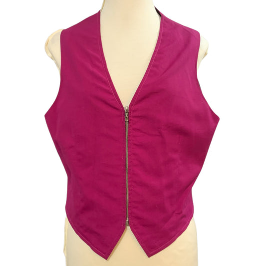 Gilet violet vintage des années 80 – Couture structurée