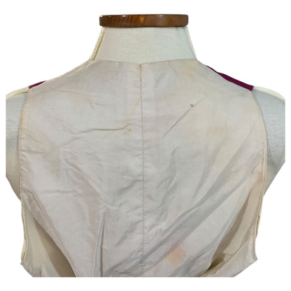 Gilet vintage violet à col licou des années 1980 – Couture d'inspiration victorienne