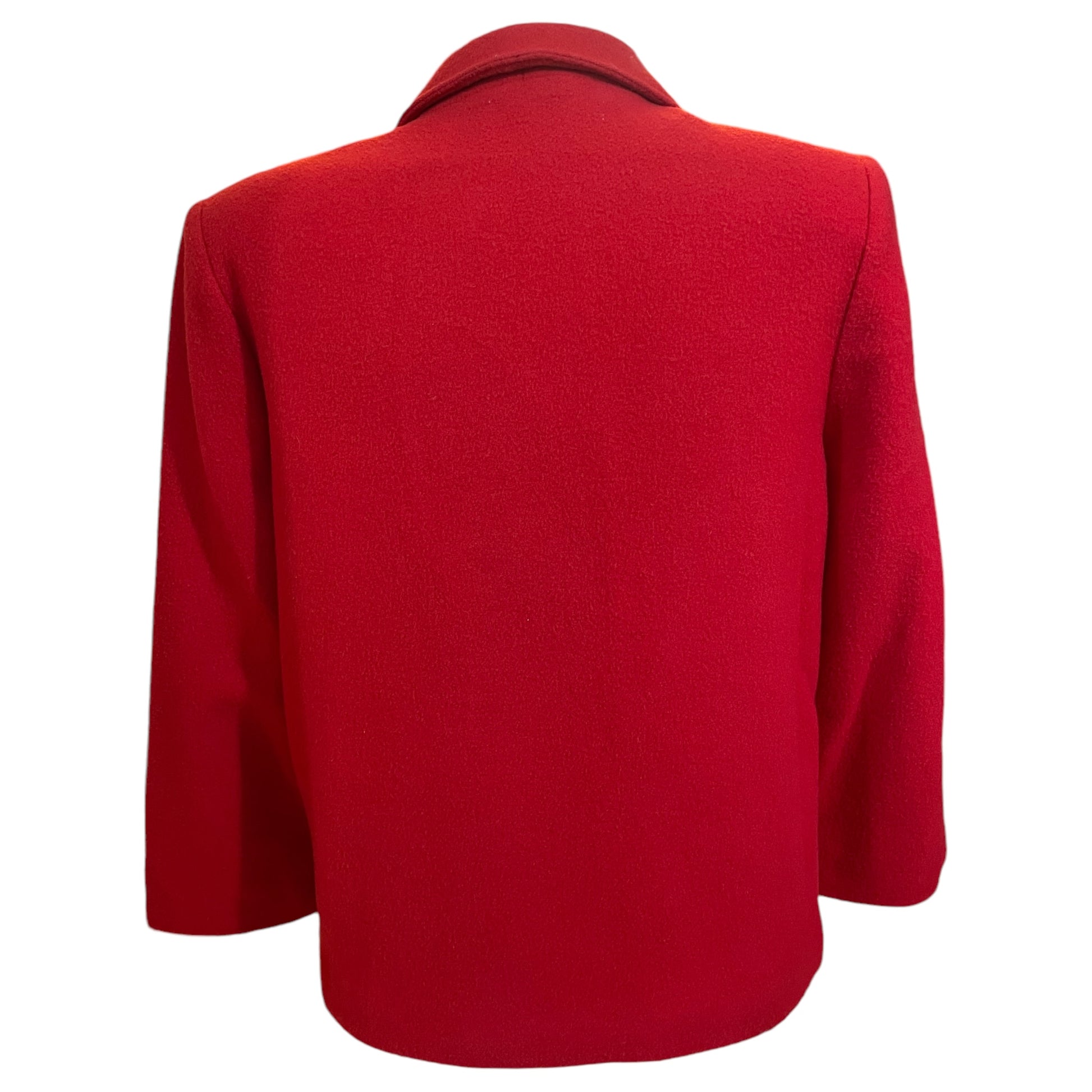 Blazer Vintage Energie Vermelho Bordado Brasão – Tamanho 40/M - Madame Surtô Vintage Shop