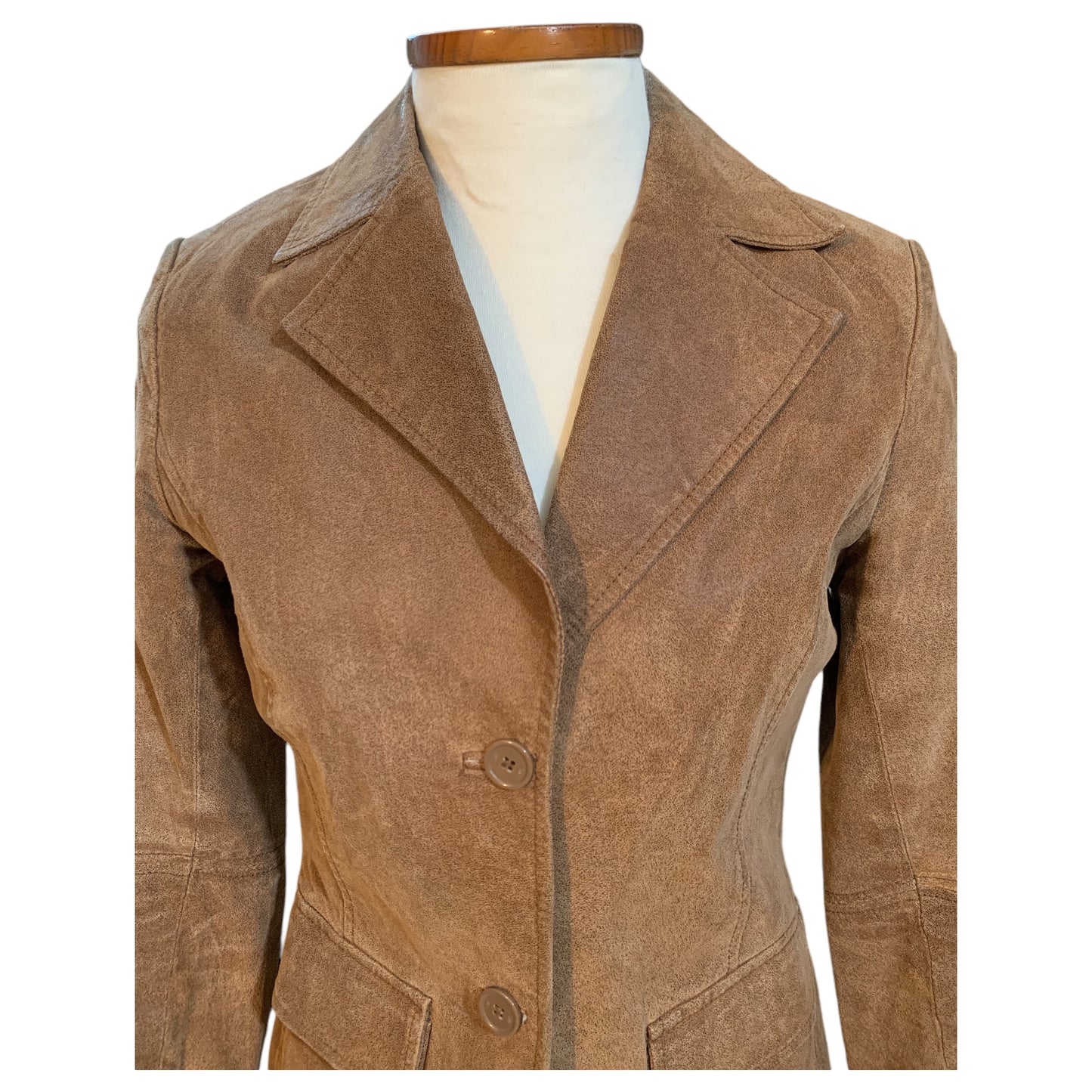 Casaco em Couro Camurça SMF Leather – Estilo e Conforto - Madame Surtô Vintage Shop