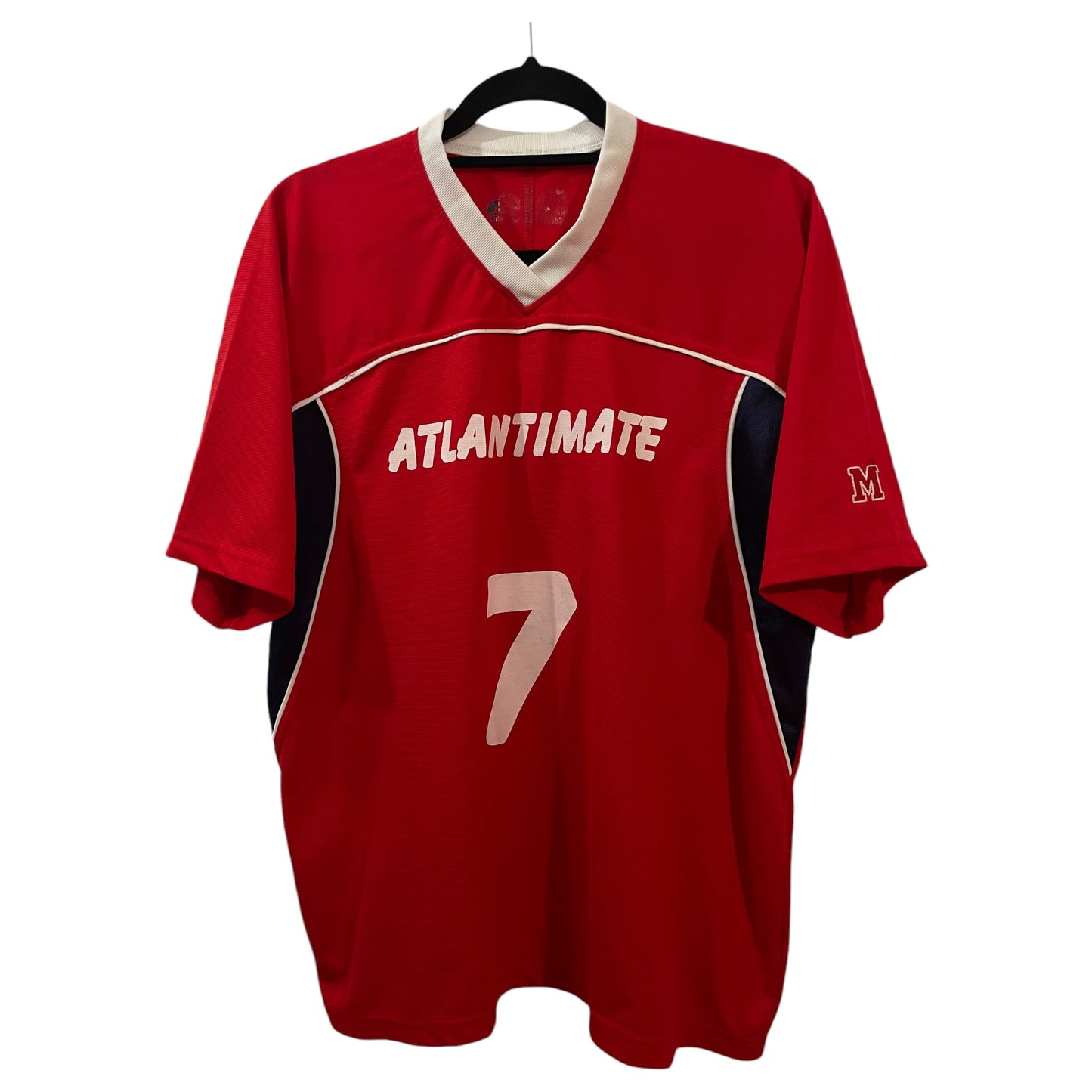 Camisetas de Futebol Atlantimate #2 e #7 (Vermelha e Branca) Anos 2000 Y2K - Madame Surtô Vintage Shop