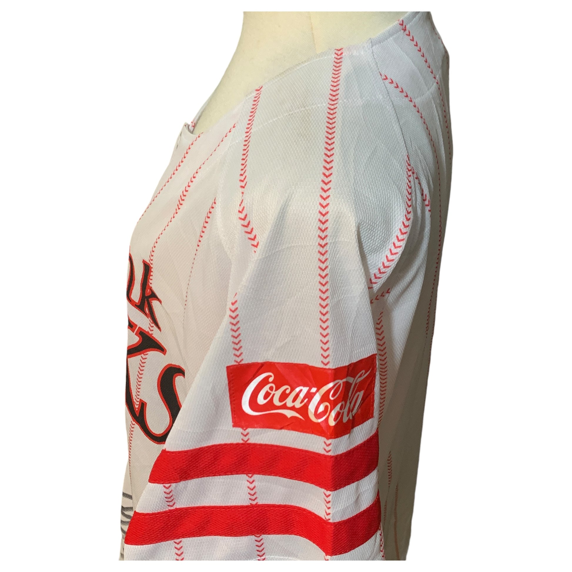 Camisa de Beisebol Jersey Majestic Athletic SoftBank Hawks 2017 Autografada - Fukuoka Coca-Cola - Madame Surtô Vintage Shop