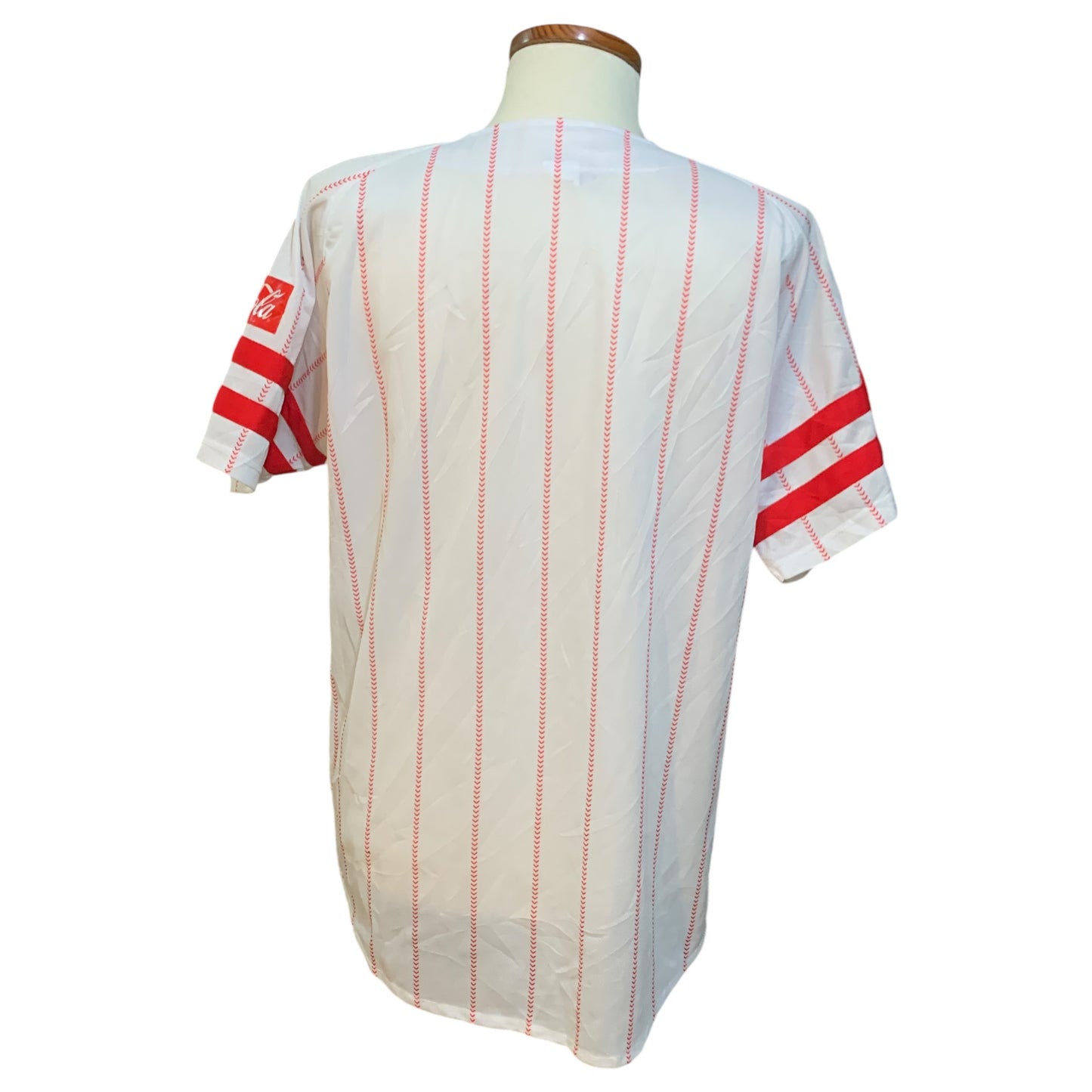 Camisa de Beisebol Jersey Majestic Athletic SoftBank Hawks 2017 Autografada - Fukuoka Coca-Cola - Madame Surtô Vintage Shop