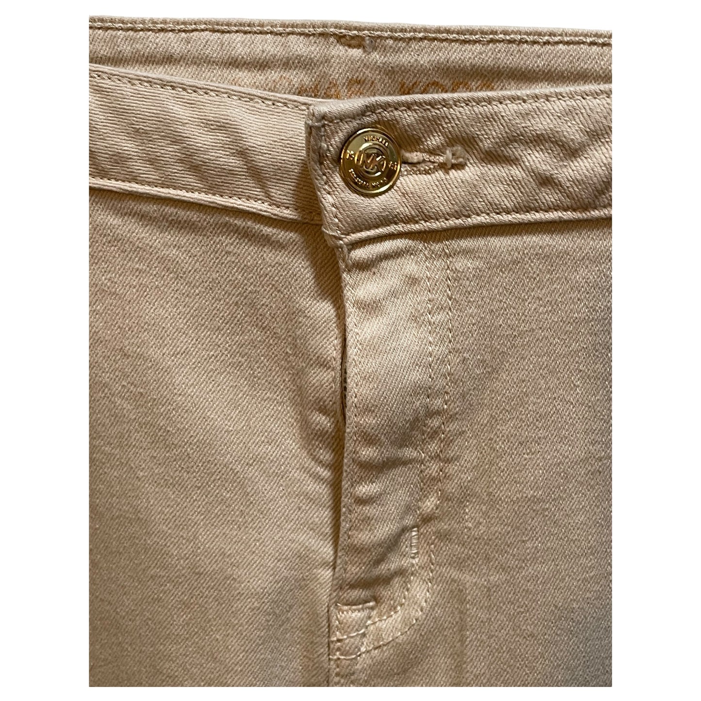 Calça Skinny Bege Michael Kors – Conforto e Elegância, Tamanho 10