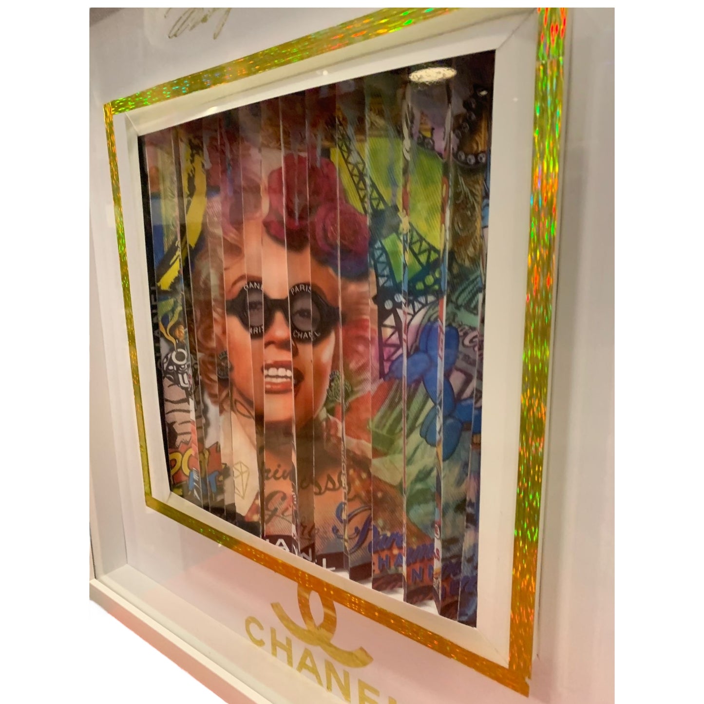 Quadro "Marilyn the Star" por PEPE XXI - Impressão e Colagem, Assinado à Mão - Madame Surtô Vintage Shop