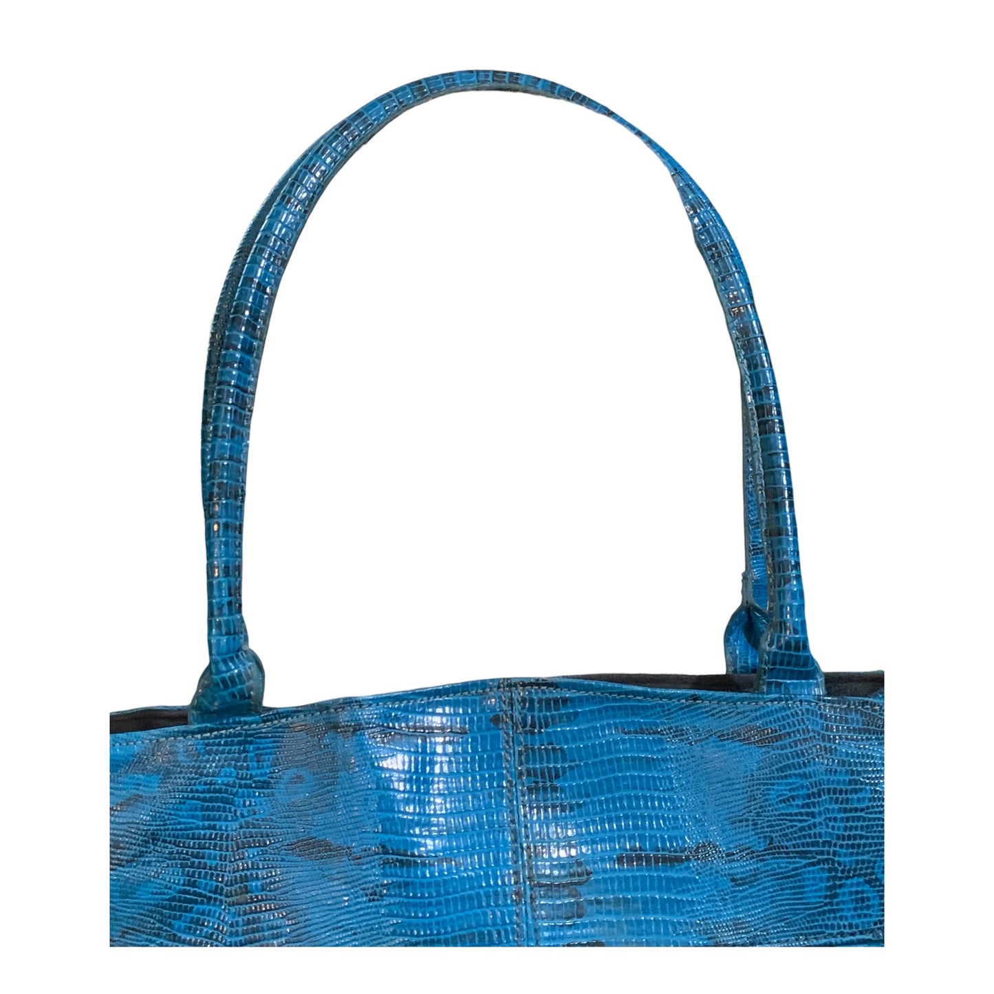 Bolsa de Ombro Vintage em Couro Sintético Azul - Y2K