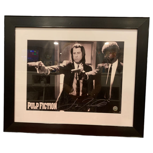 Quadro Fotografia Autografada de "Pulp Fiction" - John Travolta como Vincent Vega - Madame Surtô Vintage Shop