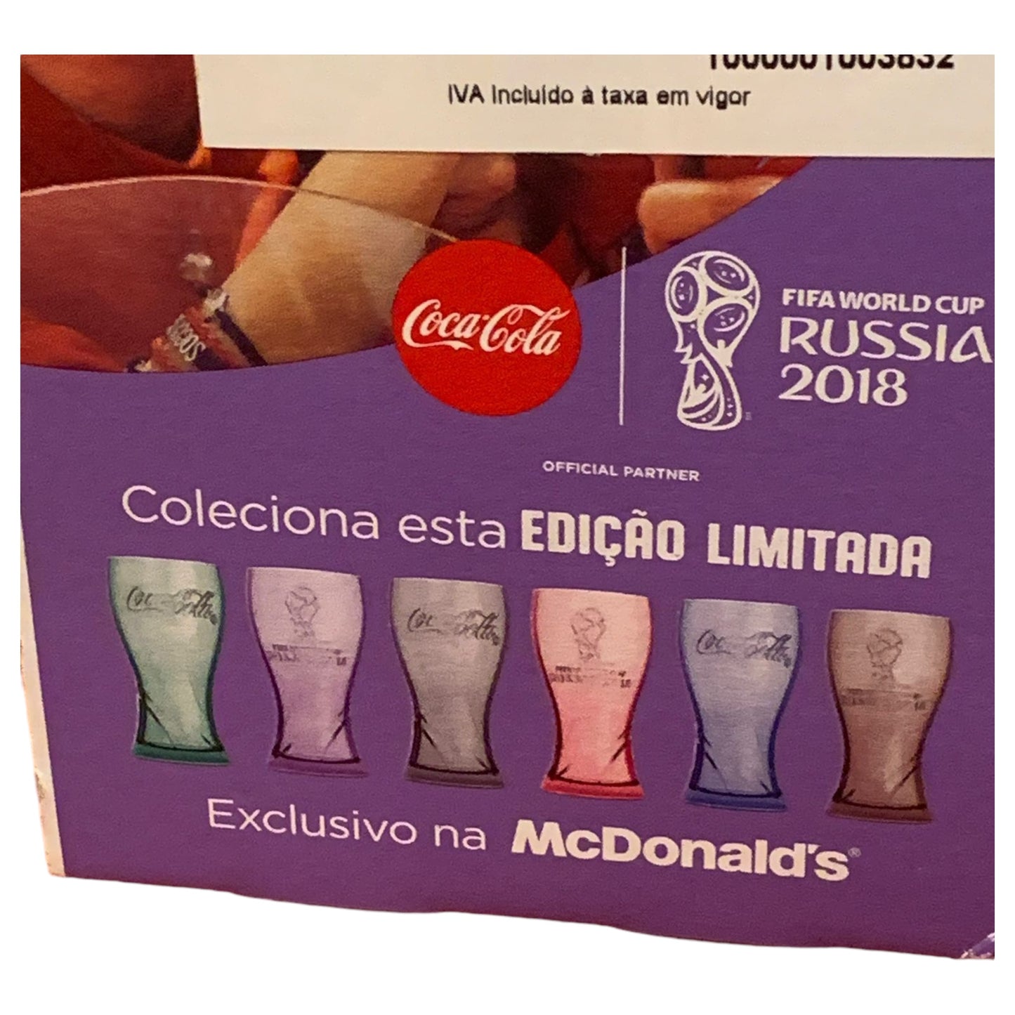 Coleção de 3 Copos Colecionáveis FIFA World Cup 2018 – Coca-Cola e McDonald's