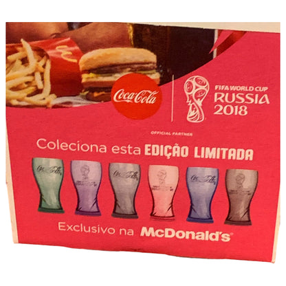 Coleção de 3 Copos Colecionáveis FIFA World Cup 2018 – Coca-Cola e McDonald's