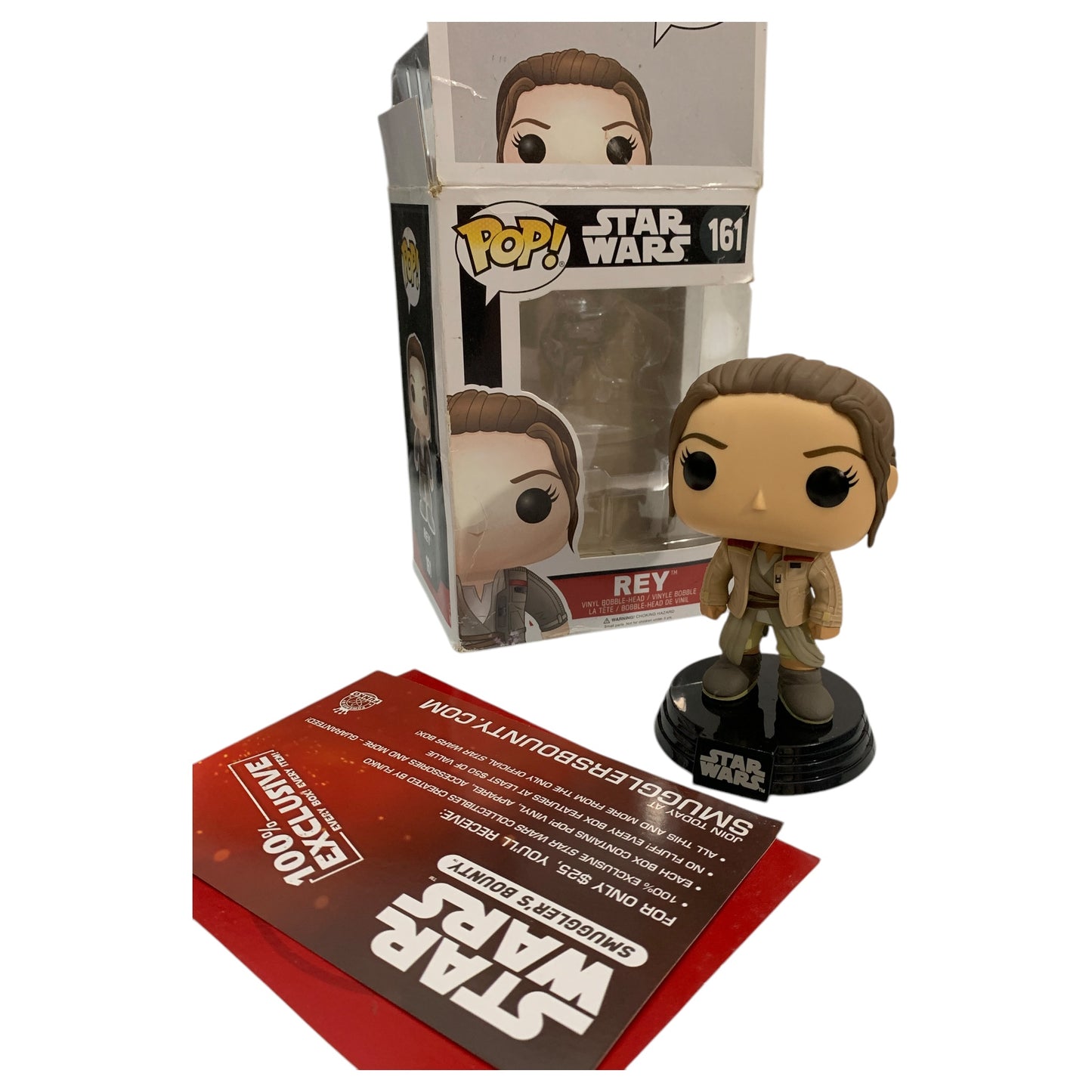 Funko Pop Star Wars Rey #161 - Figurine à tête branlante en vinyle à collectionner