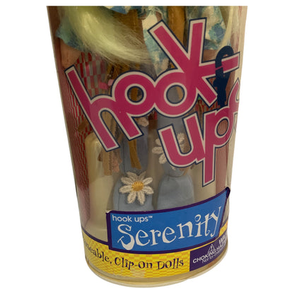 Boneca Vintage Hook Ups Serenity 2001 - Poseable, Estilo Boho Anos 70, Lacrada na Embalagem Original