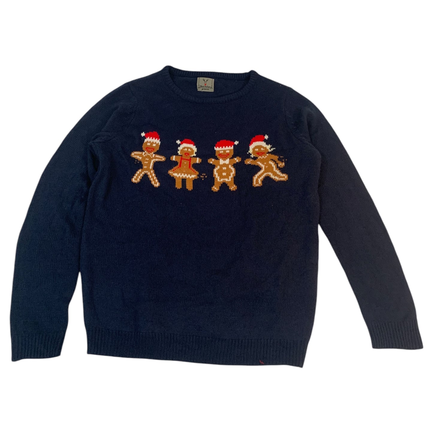 Ugly Sweater Natal - Blue Motion - Azul Marinho com Biscoitos de Gengibre