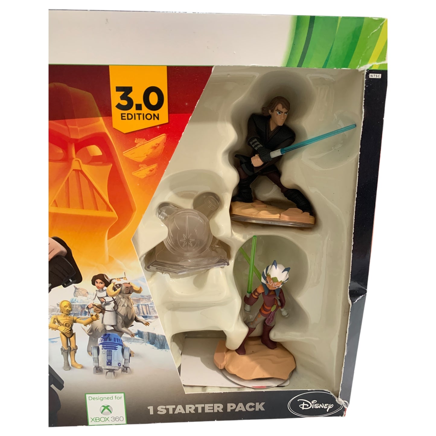 Disney Infinity 3.0 Star Wars Starter Pack com Anakin Skywalker & Ahsoka Tano - Xbox 360 (Lacrado)