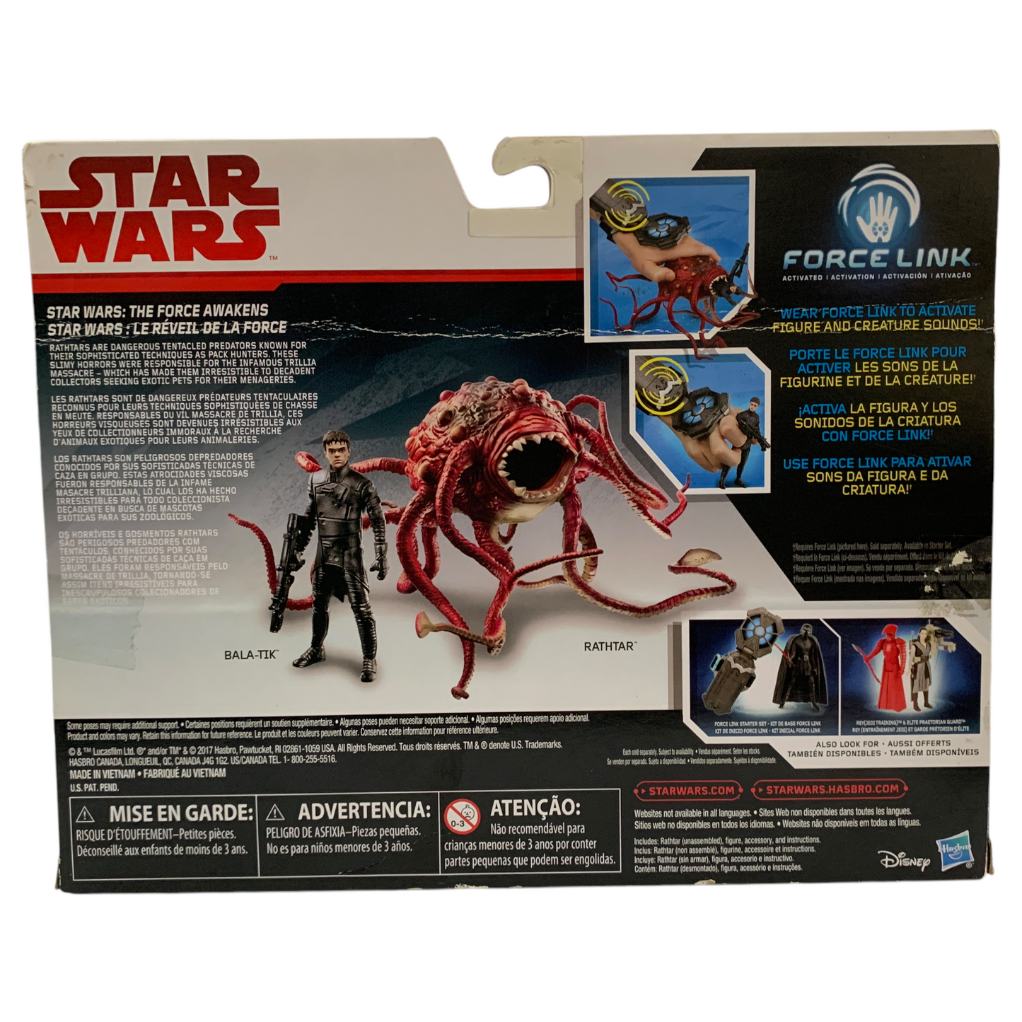 Figurine articulée Star Wars Bala-Tik et Rathtar - Lien de Force