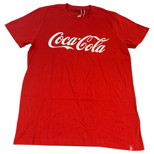 Camiseta Vermelha Coca-Cola Clássica com Letreiro Branco – Neutral, Tamanho M, Nova com Etiquetas