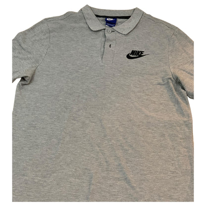 Camisa Polo Cinza Nike 100% Algodão, Tamanho S